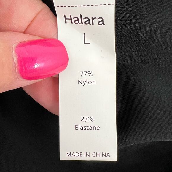 Halara Womens Size Large V Neck Mermaid Maxi Dress Black Adjustable Straps NWOT - Picture 3 of 11